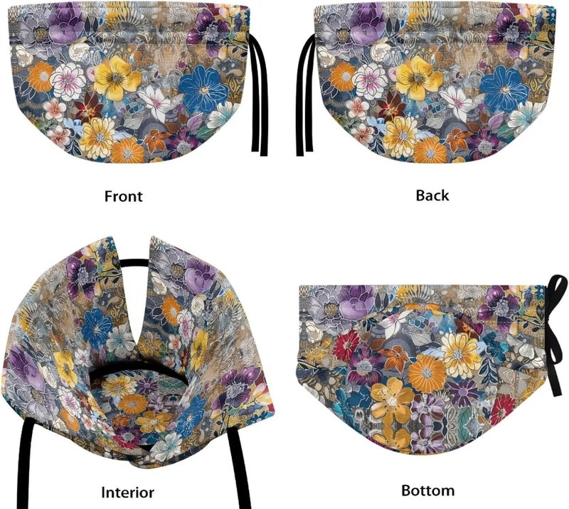 Flashideas Colorful Flowers Tea Cozy Kettle Dust Cover Large Tea Cosy Portable Easy to Clean Tea Pot Dust Cover Insulated Tea Cosy for Home Kitchen Office Holiday Party Decor - Image 5